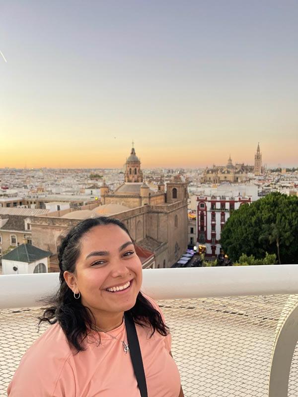 Yazmin Cruz's first day in Seville on top of the Setas!